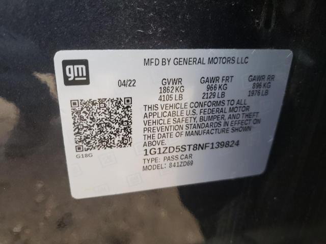 Photo 11 VIN: 1G1ZD5ST8NF139824 - CHEVROLET MALIBU LT 