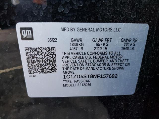 Photo 11 VIN: 1G1ZD5ST8NF157692 - CHEVROLET MALIBU LT 