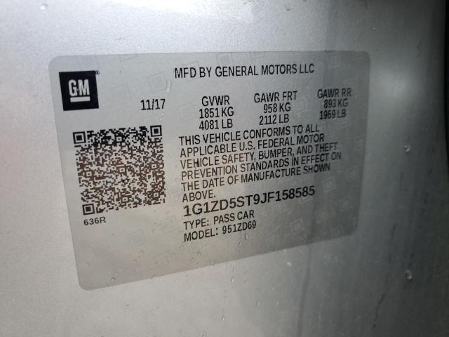 Photo 11 VIN: 1G1ZD5ST9JF158585 - CHEVROLET MALIBU LT 