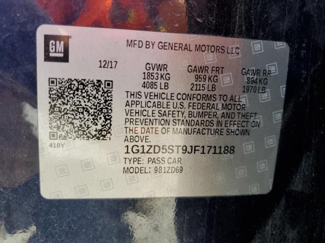 Photo 11 VIN: 1G1ZD5ST9JF171188 - CHEVROLET MALIBU LT 