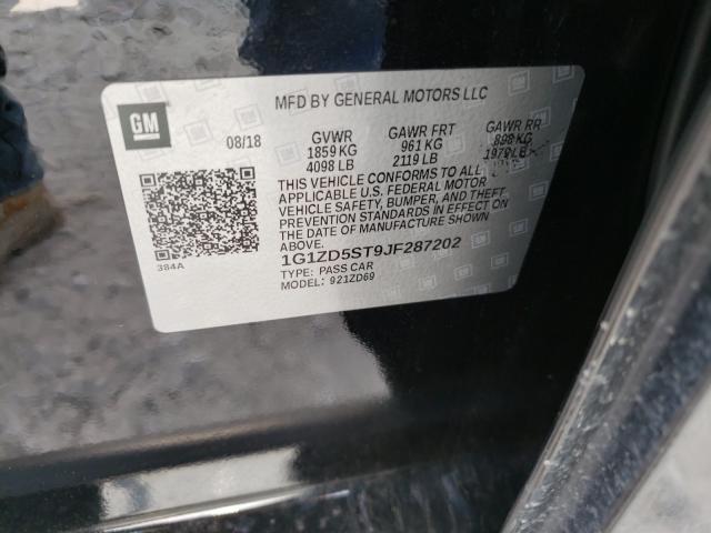 Photo 9 VIN: 1G1ZD5ST9JF287202 - CHEVROLET MALIBU LT 