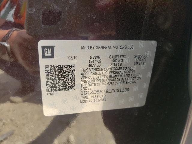 Photo 9 VIN: 1G1ZD5ST9LF031130 - CHEVROLET MALIBU LT 