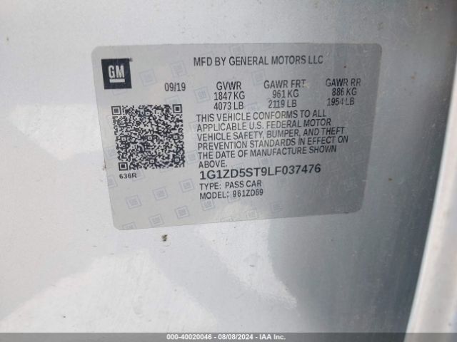 Photo 8 VIN: 1G1ZD5ST9LF037476 - CHEVROLET MALIBU 