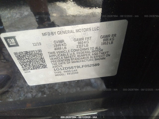 Photo 8 VIN: 1G1ZD5ST9LF052589 - CHEVROLET MALIBU 