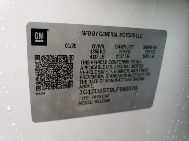 Photo 11 VIN: 1G1ZD5ST9LF090078 - CHEVROLET MALIBU LT 