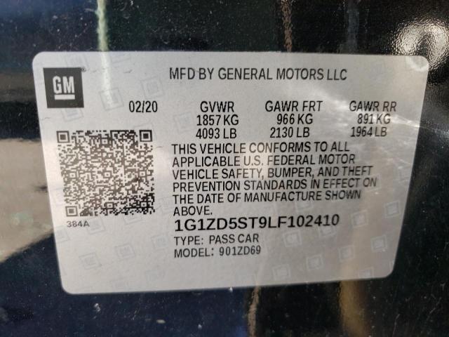 Photo 9 VIN: 1G1ZD5ST9LF102410 - CHEVROLET MALIBU LT 