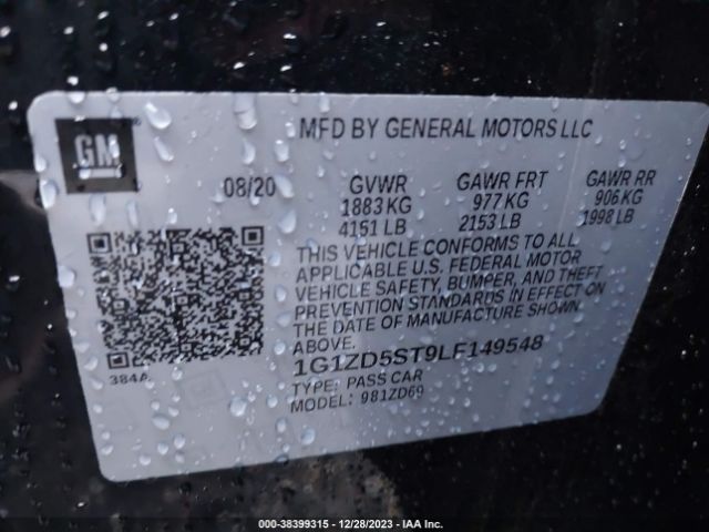 Photo 8 VIN: 1G1ZD5ST9LF149548 - CHEVROLET MALIBU 