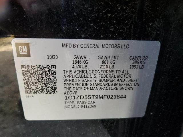 Photo 12 VIN: 1G1ZD5ST9MF023644 - CHEVROLET MALIBU 