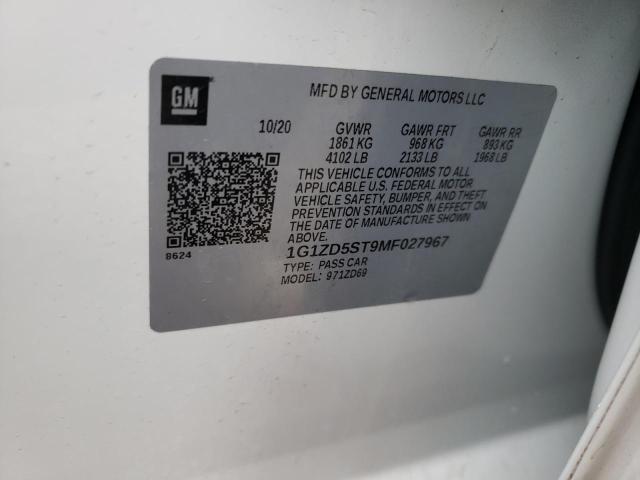 Photo 9 VIN: 1G1ZD5ST9MF027967 - CHEVROLET MALIBU LT 