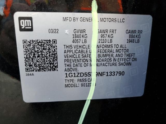 Photo 12 VIN: 1G1ZD5ST9NF133790 - CHEVROLET MALIBU LT 