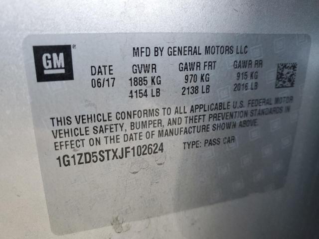 Photo 12 VIN: 1G1ZD5STXJF102624 - CHEVROLET MALIBU 