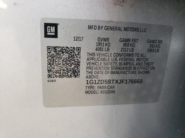 Photo 11 VIN: 1G1ZD5STXJF176660 - CHEVROLET MALIBU 