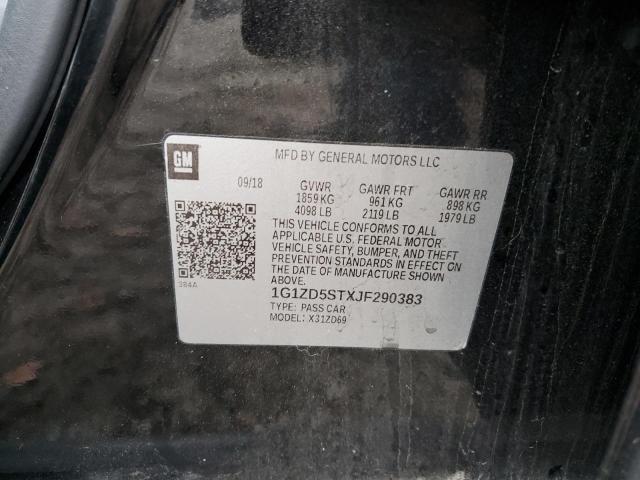 Photo 9 VIN: 1G1ZD5STXJF290383 - CHEVROLET MALIBU LT 