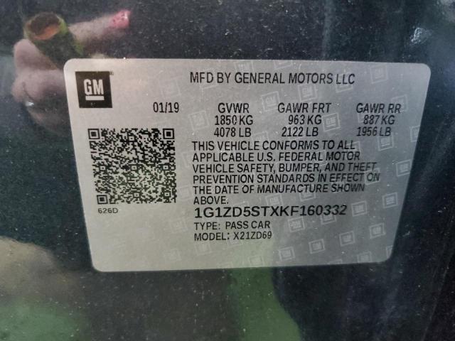 Photo 11 VIN: 1G1ZD5STXKF160332 - CHEVROLET MALIBU LT 