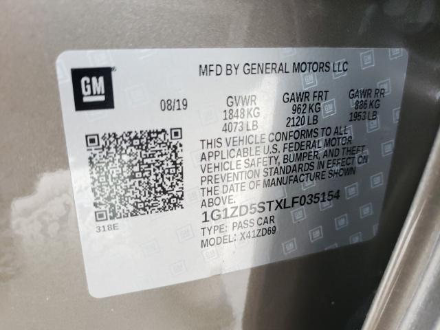 Photo 9 VIN: 1G1ZD5STXLF035154 - CHEVROLET MALIBU LT 