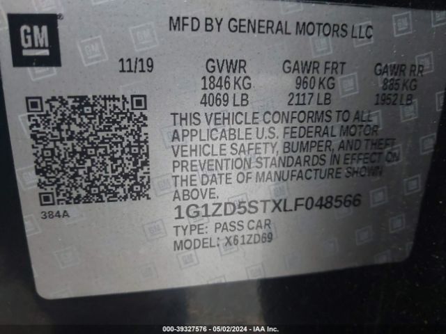 Photo 8 VIN: 1G1ZD5STXLF048566 - CHEVROLET MALIBU 