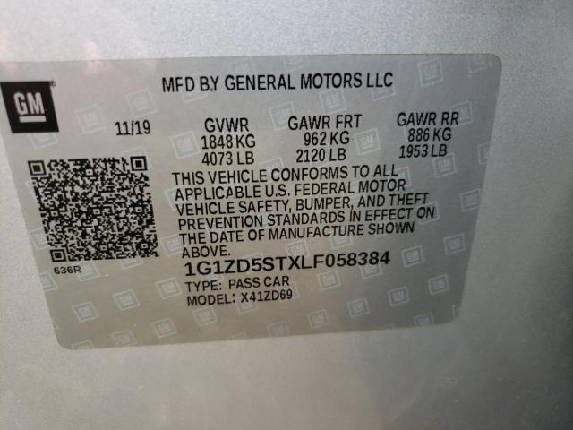 Photo 9 VIN: 1G1ZD5STXLF058384 - CHEVROLET MALIBU LT 