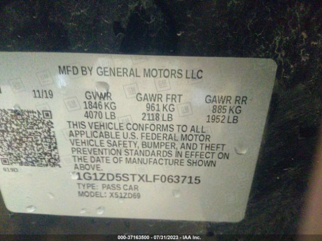 Photo 8 VIN: 1G1ZD5STXLF063715 - CHEVROLET MALIBU 