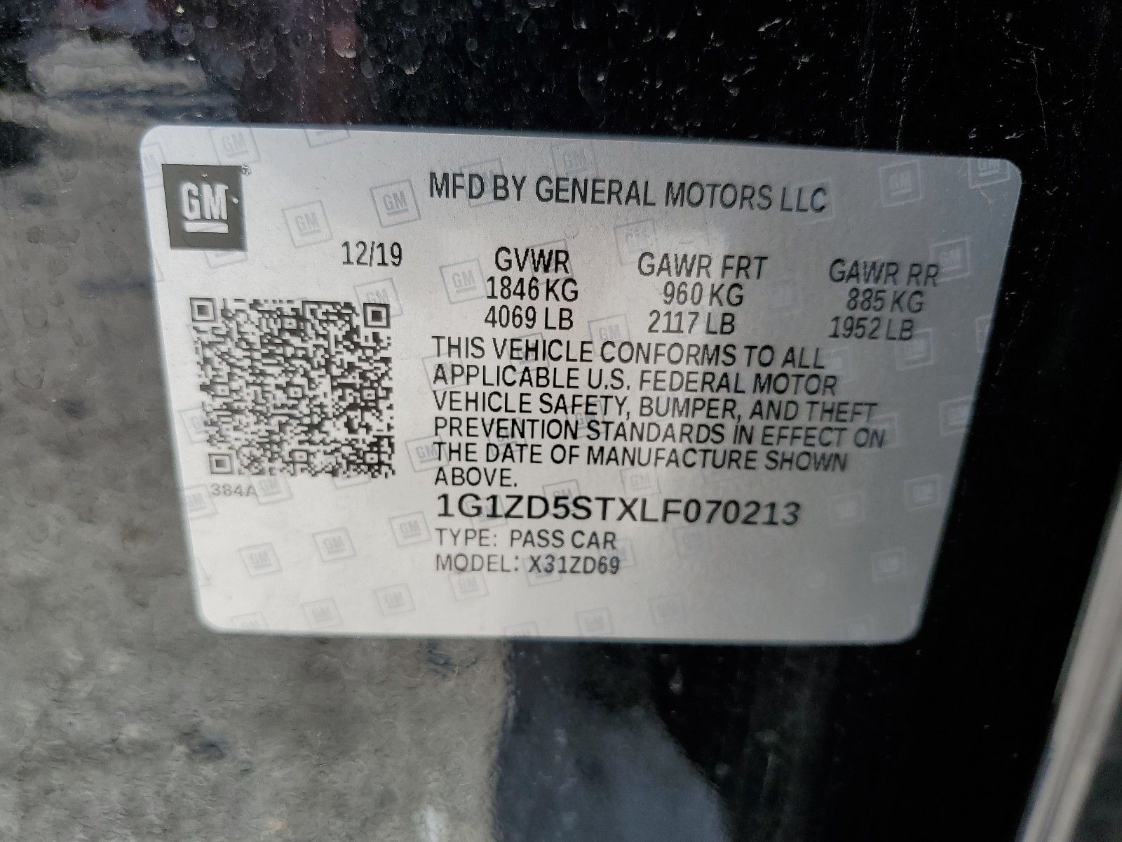 Photo 8 VIN: 1G1ZD5STXLF070213 - CHEVROLET MALIBU 