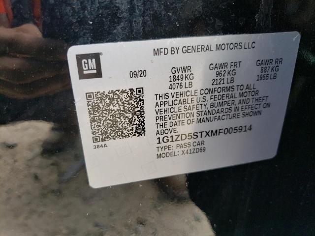 Photo 11 VIN: 1G1ZD5STXMF005914 - CHEVROLET MALIBU LT 