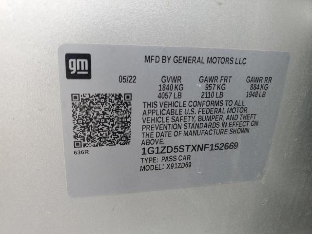 Photo 12 VIN: 1G1ZD5STXNF152669 - CHEVROLET MALIBU 