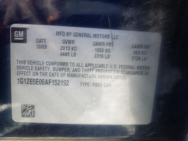 Photo 9 VIN: 1G1ZE5E06AF152192 - CHEVROLET MALIBU LTZ 