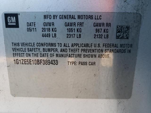 Photo 9 VIN: 1G1ZE5E10BF389433 - CHEVROLET MALIBU LTZ 