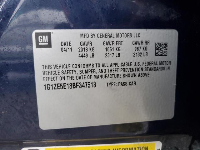 Photo 12 VIN: 1G1ZE5E18BF347513 - CHEVROLET MALIBU LTZ 