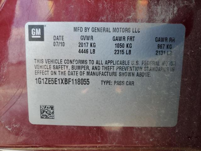 Photo 12 VIN: 1G1ZE5E1XBF118055 - CHEVROLET MALIBU LTZ 