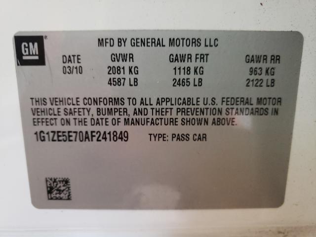 Photo 9 VIN: 1G1ZE5E70AF241849 - CHEVROLET MALIBU LTZ 