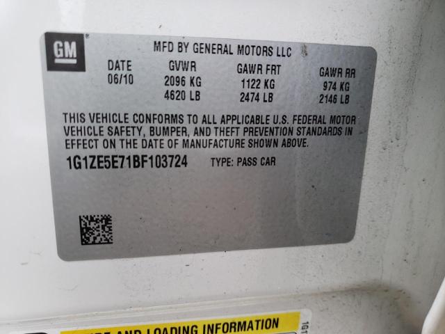 Photo 9 VIN: 1G1ZE5E71BF103724 - CHEVROLET MALIBU LTZ 