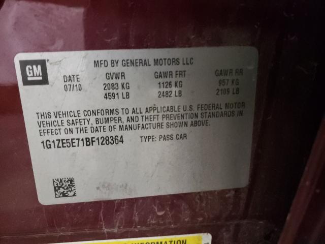 Photo 9 VIN: 1G1ZE5E71BF128364 - CHEVROLET MALIBU LTZ 