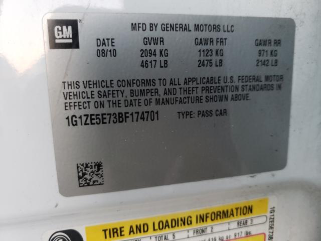 Photo 9 VIN: 1G1ZE5E73BF174701 - CHEVROLET MALIBU LTZ 