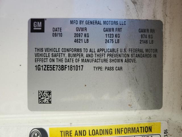 Photo 11 VIN: 1G1ZE5E73BF181017 - CHEVROLET MALIBU 