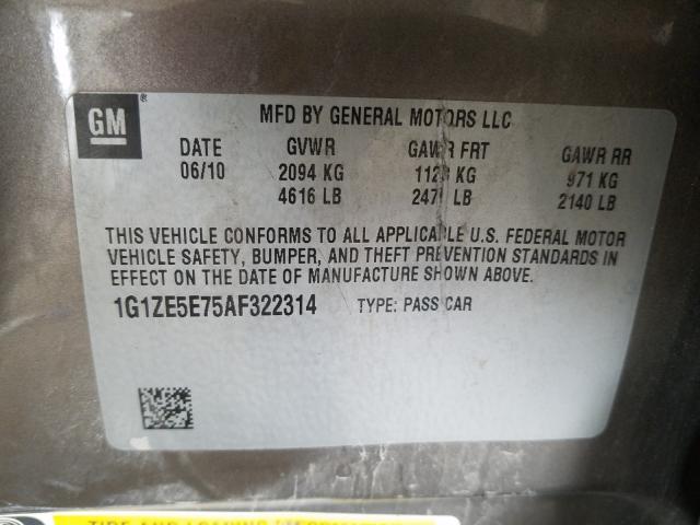 Photo 9 VIN: 1G1ZE5E75AF322314 - CHEVROLET MALIBU LTZ 