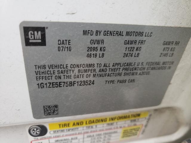 Photo 9 VIN: 1G1ZE5E75BF123524 - CHEVROLET MALIBU LTZ 