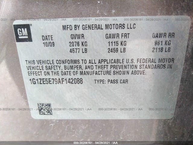 Photo 8 VIN: 1G1ZE5E79AF142088 - CHEVROLET MALIBU 