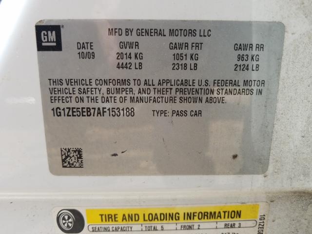 Photo 9 VIN: 1G1ZE5EB7AF153188 - CHEVROLET MALIBU LTZ 