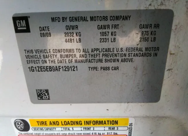 Photo 8 VIN: 1G1ZE5EB9AF129121 - CHEVROLET MALIBU 