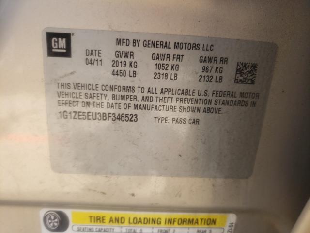 Photo 9 VIN: 1G1ZE5EU3BF346523 - CHEVROLET MALIBU LTZ 