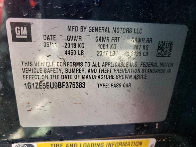 Photo 9 VIN: 1G1ZE5EU9BF376383 - CHEVROLET MALIBU LTZ 