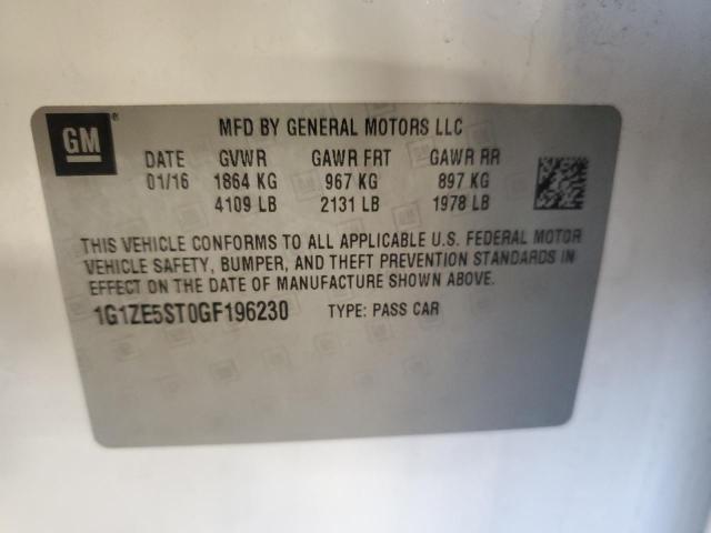 Photo 12 VIN: 1G1ZE5ST0GF196230 - CHEVROLET MALIBU LT 