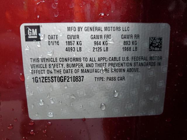 Photo 11 VIN: 1G1ZE5ST0GF210837 - CHEVROLET MALIBU 