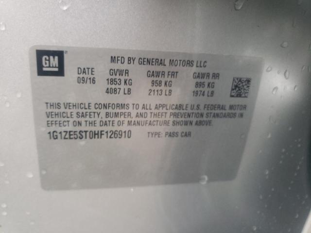 Photo 9 VIN: 1G1ZE5ST0HF126910 - CHEVROLET MALIBU LT 