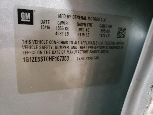 Photo 9 VIN: 1G1ZE5ST0HF167358 - CHEVROLET MALIBU LT 