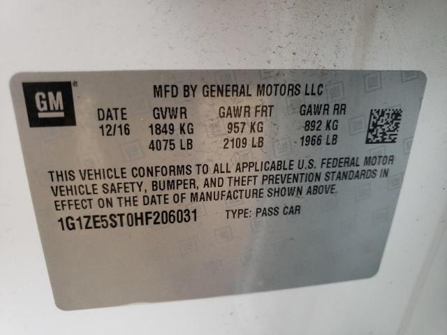 Photo 9 VIN: 1G1ZE5ST0HF206031 - CHEVROLET MALIBU LT 