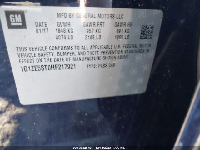 Photo 8 VIN: 1G1ZE5ST0HF217921 - CHEVROLET MALIBU 