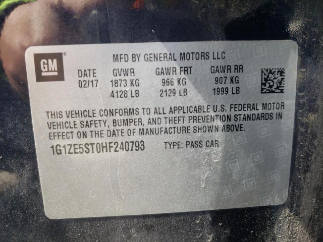 Photo 9 VIN: 1G1ZE5ST0HF240793 - CHEVROLET MALIBU LT 