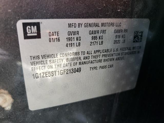 Photo 9 VIN: 1G1ZE5ST1GF213049 - CHEVROLET MALIBU LT 