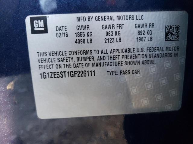 Photo 11 VIN: 1G1ZE5ST1GF226111 - CHEVROLET MALIBU 